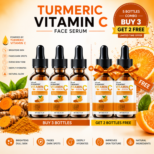Phillauri Vitamin C Face Serum Combo Pack (Buy 3 Get 2 Free) | 30ml × 5